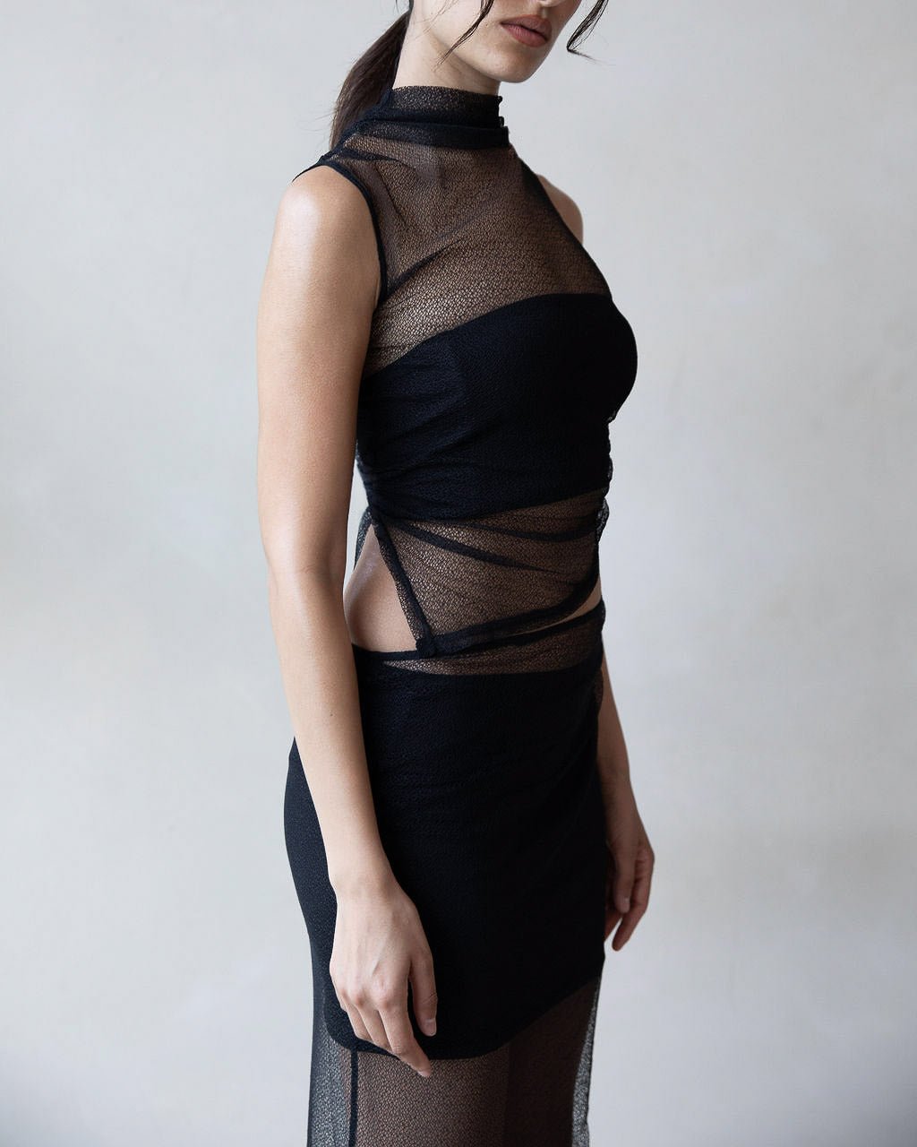 Lilleo Skirt - Mesh in Black