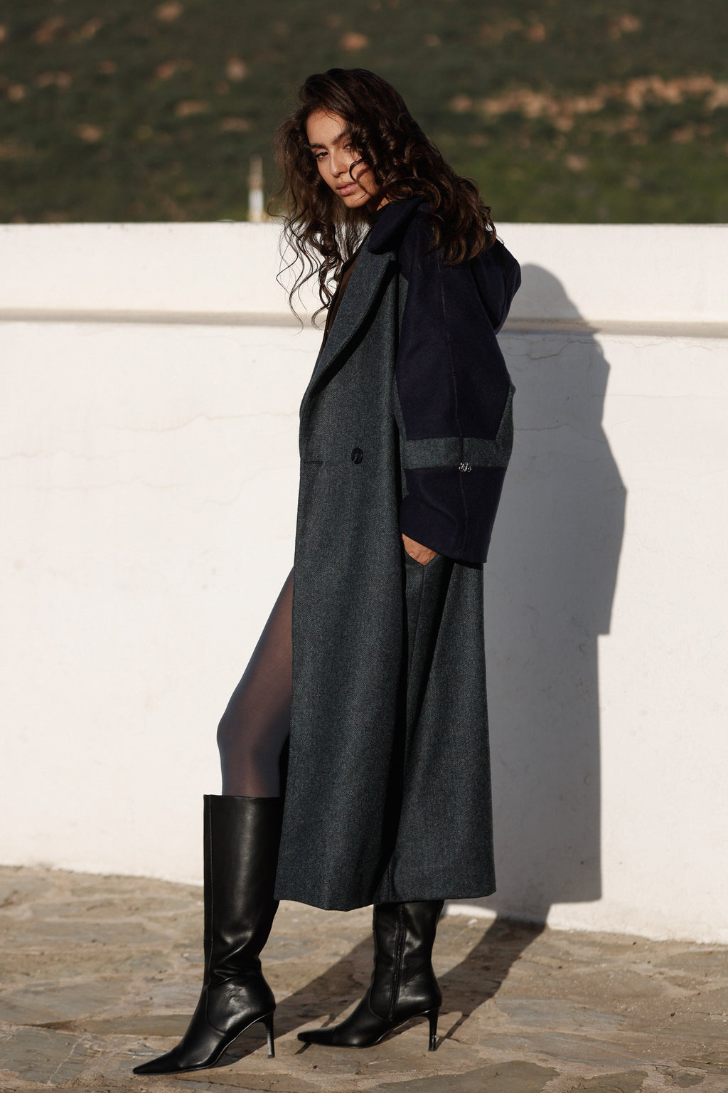 Barchman Qach. Coat in Marine