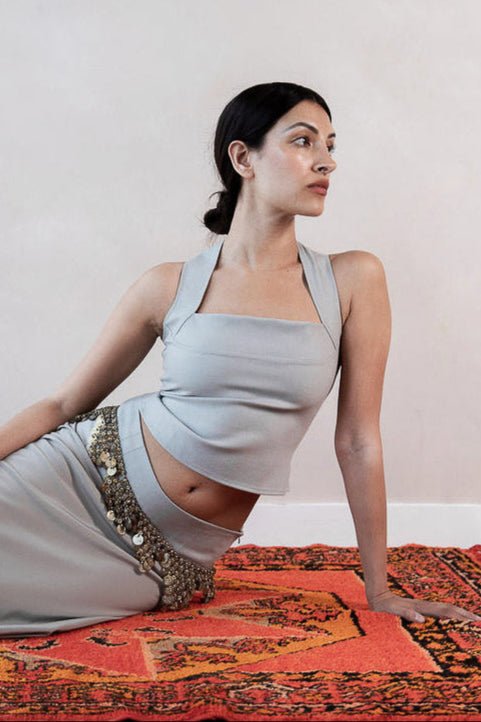 Lana Top - Wool Blend in Stone